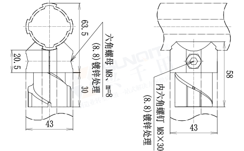 內接直接頭尺寸圖 內接直接頭尺寸圖