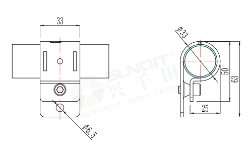 平面固定件(小孔)尺寸圖 平面固定件(小孔)尺寸圖
