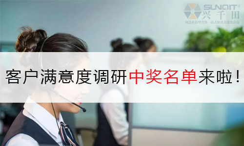 興千田問卷調查 | 中獎名單來嘍！