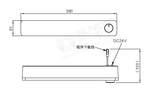 24V電源控制模組(無限發(fā)射)尺寸圖