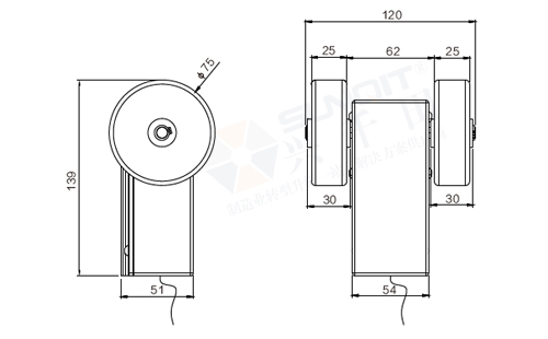 起動滾輪尺寸圖